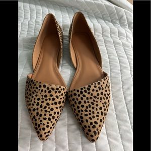 J Crew Size 11 Calf Hair Flats NWT